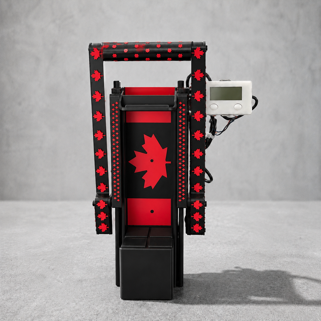 Wall Mounted Can Crusher, USA/Canada Flag Design, Built-in Counter, 3D Printed Tool