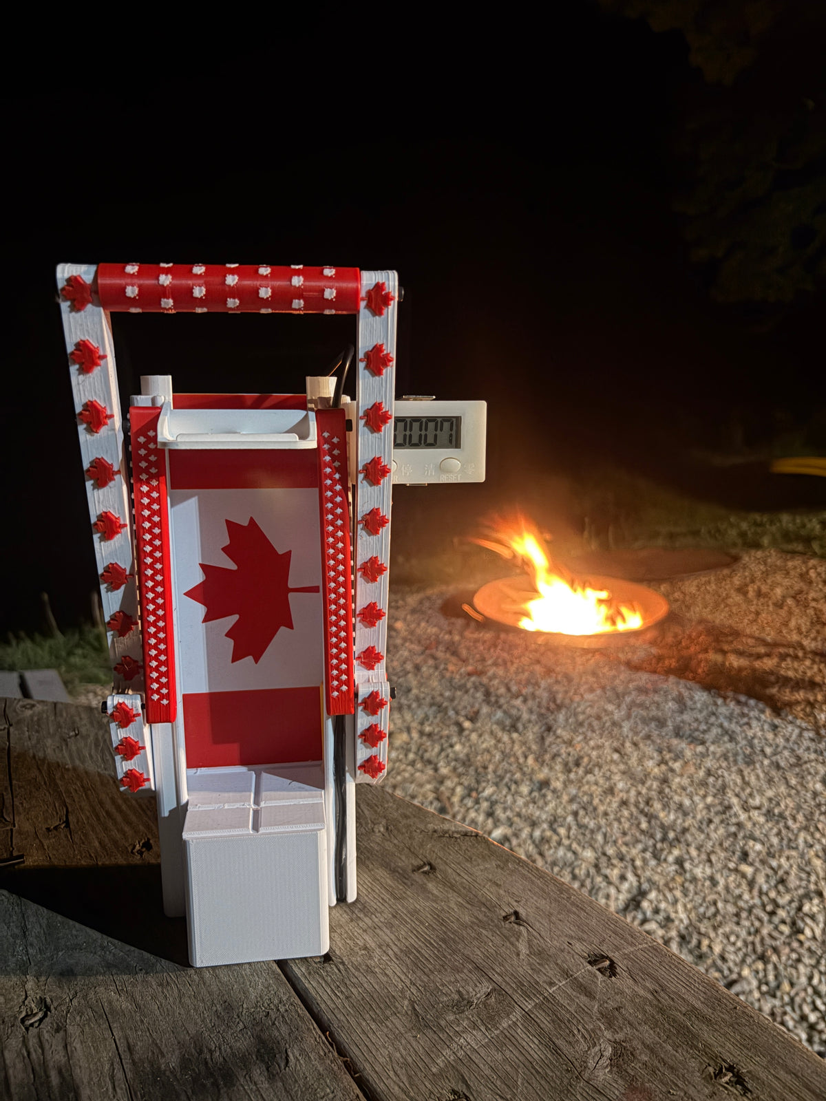 Wall Mounted Can Crusher, USA/Canada Flag Design, Built-in Counter, 3D Printed Tool