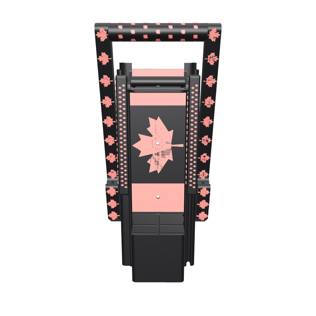 Wall Mounted Can Crusher, USA/Canada Flag Design, Built-in Counter, 3D Printed Tool